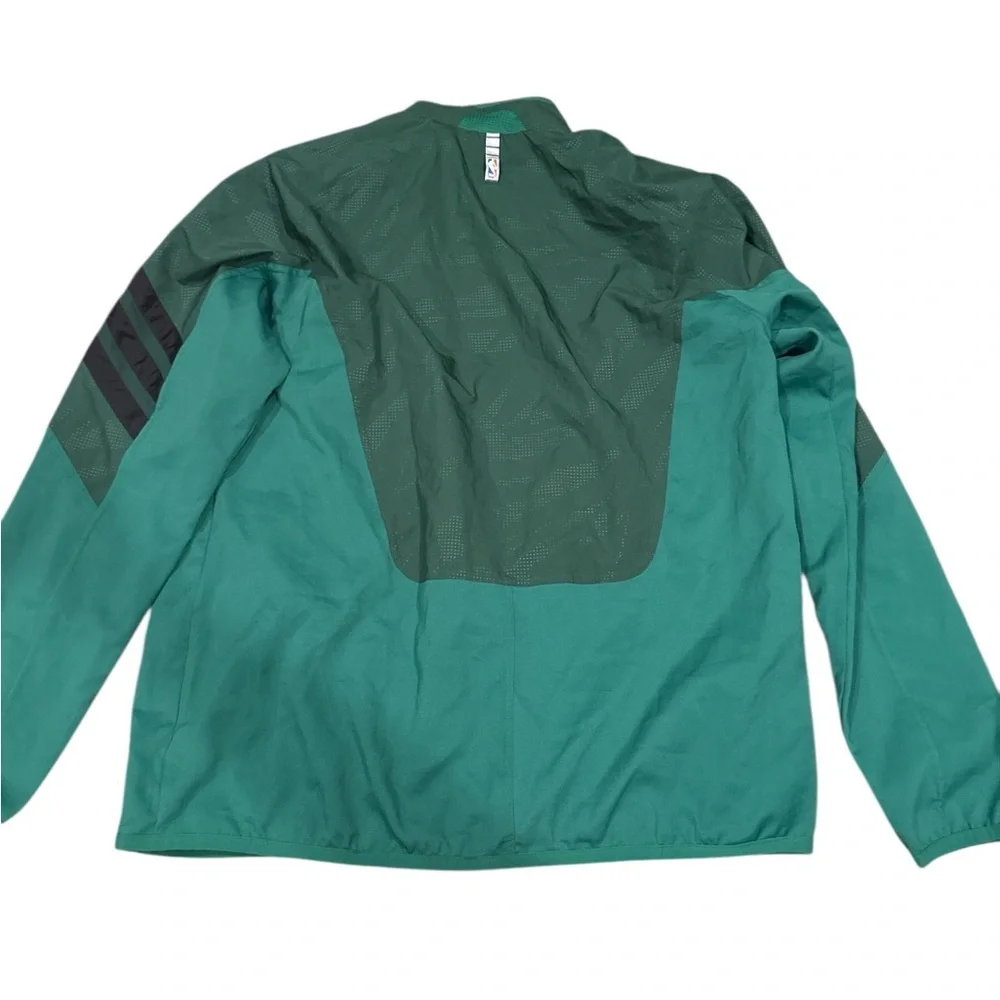 Adidas Green and Black Celtics Men's Varsity Jacket - Picture 4 of 4